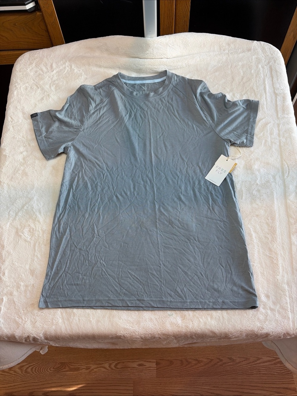 Free Fly Bamboo Performance T Shirt Slate Mens S Short Sleeve Athleisure